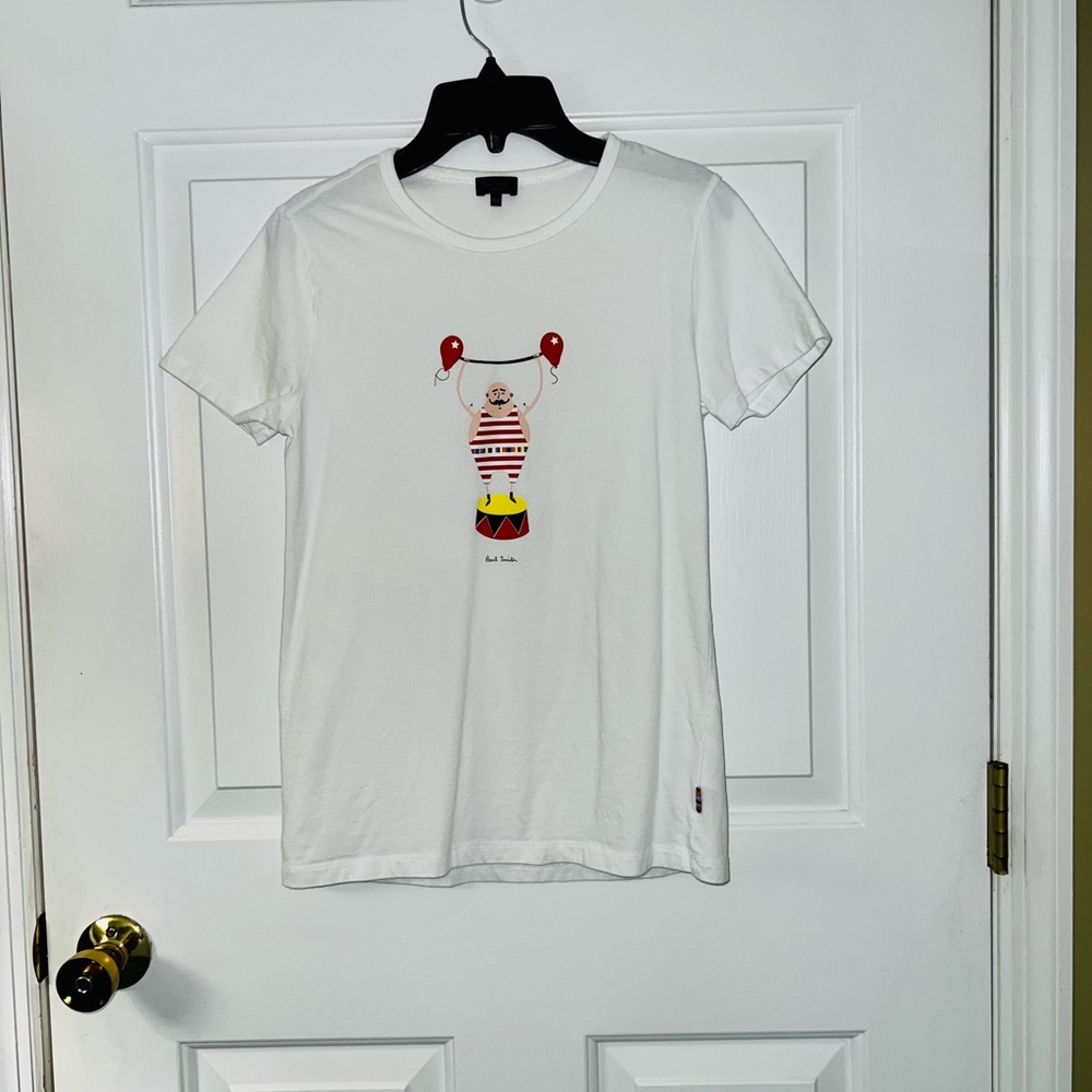 PAUL SMITH JUNIOR BOYS WHITE COTTON T-SHIRT